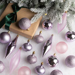 Набор пластиковых шаров Кастелло: Purple Afflatus 6-14 см, 26 шт