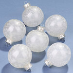 Елочные ПЭТ шары Albertine - Жемчужный Перелив 8 см, 6 шт