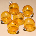 Елочные ПЭТ шары Albertine - Янтарный Берег 8 см, 6 шт