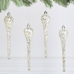 Елочная игрушка Сосулька - Mercogliano 17 см, 4 шт