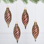 Елочные игрушки Сосульки - Minerbio 12 см, 4 шт, пластик