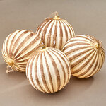 Елочные шары Gonneza - Gavi 10 см, 4 шт, пластик