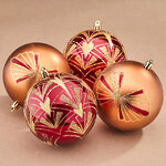 Елочные шары Rowetta - Roddy 10 см, 4 шт, пластик