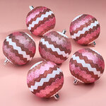 Елочные шары Kalavino - Lugo 8 см, 6 шт, пластик