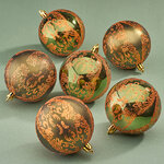 Елочные шары Nickelino - Lodi 8 см, 6 шт, пластик