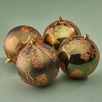 Елочные шары Nickelino - Lodi 10 см, 4 шт, пластик