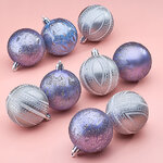 Елочные шары Savelli - Palermo 6 см, 9 шт, пластик