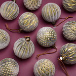 Елочные шары Muschio Fresco 8 см, 12 шт, стекло