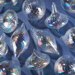 Елочные игрушки Fiume-Veneto Chiaro 8 см, 12 шт, стекло