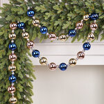 Бусы на елку Wellington - Notte Fiorita 2-5 см, 220 см, пластиковые