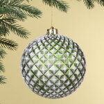 Елочный шар Lysandrea 15 см зеленый, пластик