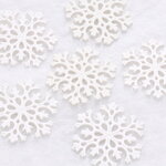Елочная игрушка Снежинка Flanessa 11 см белая, 6 шт