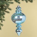 Елочная игрушка Сосулька Allegro 30 см голубая, пластик