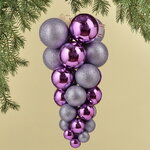 Гроздь из пластиковых шаров Almansora 50 см фиолетовая