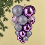 Гроздь из пластиковых шаров Almansora 30 см фиолетовая