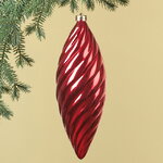 Елочная игрушка Сосулька Twiscel 30 см красная, пластик