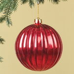 Елочный шар Volistra 15 см красный, пластик