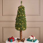 Искусственная елка с гирляндой Дриада 90 см, 50 теплых белых LED ламп, контроллер, ЛИТАЯ 100%