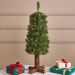 Елка настольная с гирляндой 70 см Дриада,40 теплых белых LED ламп, контроллер, на батарейках, ЛИТАЯ 100%