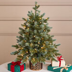 Елка настольная с лампочками 60 см Тамилла, 50 LED ламп, контроллер, на батарейках, ЛИТАЯ 100%