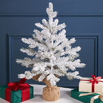 Елка настольная 50 см Айси, в мешочке, заснеженная, ЛИТАЯ 100%