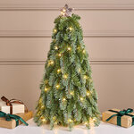 Елка настольная с гирляндой 60 см Богиня Леса, 80 LED ламп, контроллер, ЛИТАЯ 100%