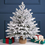 Елка настольная 60 см Вербье, заснеженная, ЛИТАЯ 100%