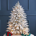 Искусственная елка с гирляндой 90 см Вербье, заснеженная, 70 теплых белых LED ламп, контроллер, ЛИТАЯ 100%