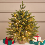 Елка настольная с гирляндой 60 см Вербье, 50 теплых белых LED ламп, контроллер, ЛИТАЯ 100%