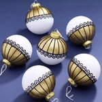 Елочные ПЭТ шары Eterna: Auroras Embrace 10 см, 6 шт