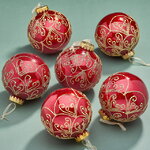 Елочные ПЭТ шары Eterna: Veil of Starlace 10 см, 6 шт