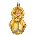 Стеклянная елочная игрушка Mother Sun 12 см