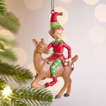 Елочная игрушка Эльф Мерфи на олене - Barad Nimras 11 см