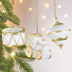 Набор елочных игрушек Детство - Childrens World 6-9 см белый, 3 шт