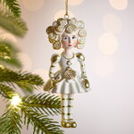 Елочная игрушка Девочка Ванесса с хвостиками 12 см