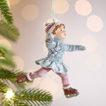 Елочная игрушка Девушка Элма на коньках 11 см
