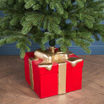 Подставка для елки Подарок - Enchantmas 36*33 см, красный, диаметр ствола до 3.8 см