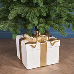 Подставка для елки Подарок - Enchantmas 36*33 см, белый, диаметр ствола 3.8 см