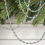 Бусы на елку Radiance 270 см голубые, пластиковые