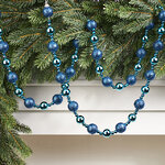Бусы на елку Barnettby - Blue 2-2.5 см, 160 см, пластик