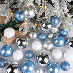 Большой набор елочных шаров Westbury - Небосвод Айвенго 4-8 см, 100 шт, пластик