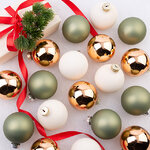 Елочные шары Holiday Rosemary 6 см, 20 шт, стекло
