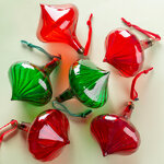 Елочные игрушки Elisir Fortunato 12 см, 6 шт, стекло