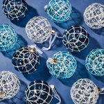 Елочные шары Lusso Barberini 8 см, 12 шт, стекло