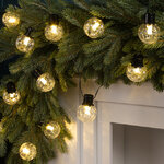 Гирлянда из лампочек Vespertine 6 м, 20 теплых белых LED ламп, черный ПВХ, IP44