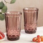 Стакан для воды Монруж 300 мл розовый, стекло