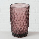 Стакан для воды Шатель 600 мл розовый, стекло
