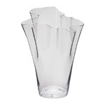 Декоративная ваза Via Drappo 29 см прозрачная