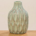 Керамическая ваза Мелания 21 см светло-зеленая