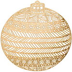 Набор сервировочных салфеток Celebration Gold 38 см, 4 шт